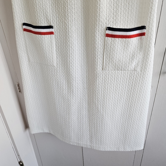 White with stripes retro dress Size XL - Picture 6 of 11